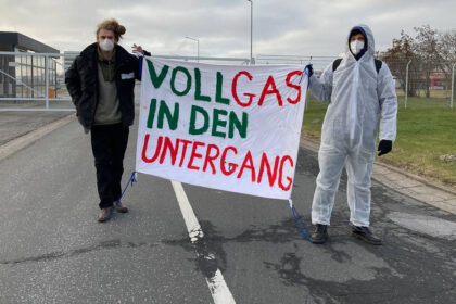 Blockade in Brunsbüttel. Foto: Ende Gelände (Öffentliche Domäne)
