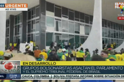 Putschversuch in Brasilien. Screenshot: Telesur