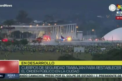 Putschversuch in Brasilien. Screenshot: Telesur