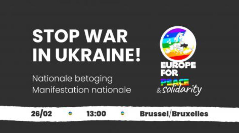 Belgien demonstriert für Frieden in der Ukraine