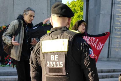 In Berlin verboten: Die Fahne der Kommunistischen Partei Chiles. Foto: privat