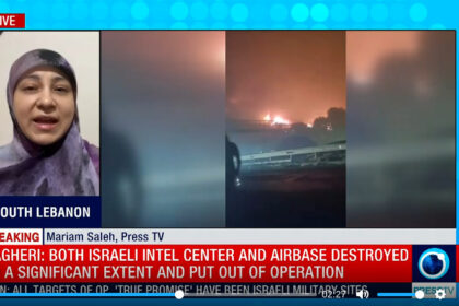 Die iranischen Auslandsmedien bejubeln den Angriff. Screenshot: Press TV