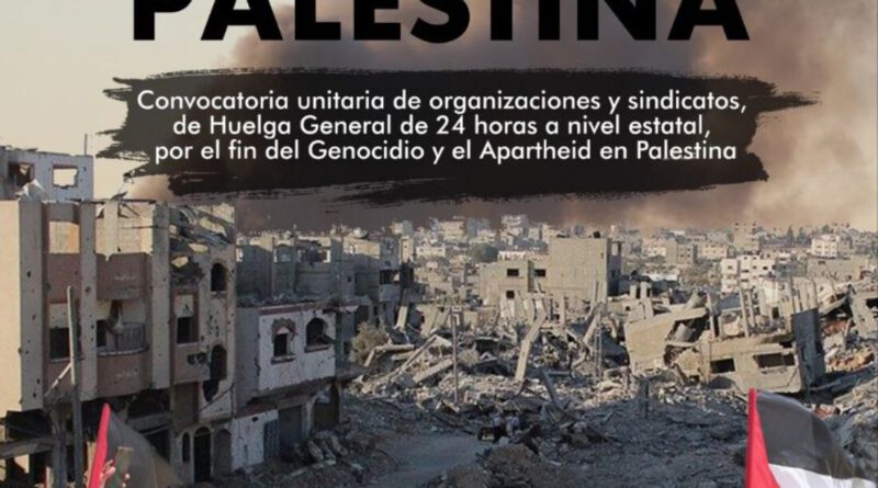 Generalstreik für Palästina in Spanien