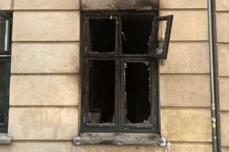 Brandanschlag auf Global Aktion in Kopenhagen. Foto: Global Aktion