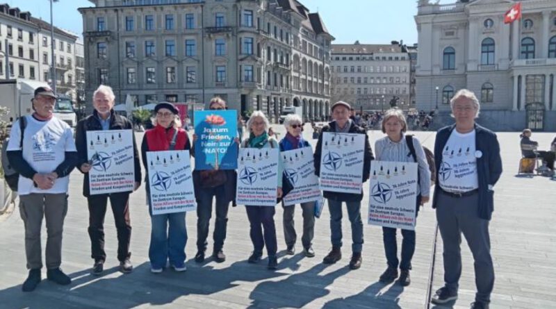 Zürich reiht sich ein in Proteste gegen die NATO