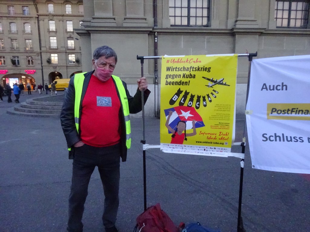 Protestaktion in Bern. Foto: VSC