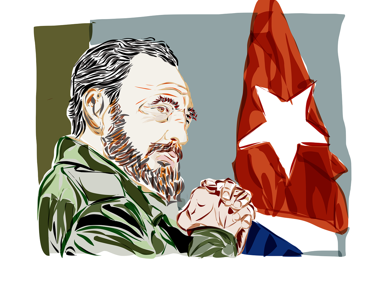 Fidel Castro. Grafik: Pixabay