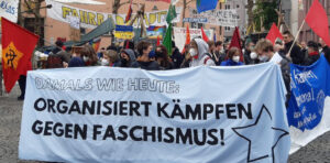 Auftakt der Demonstration auf dem Augsburger Moritzplatz. Foto: RedGlobe
